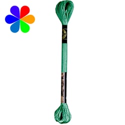 Mouliné satin 8m n°S700 vert prairie - DMC - Fil broderie