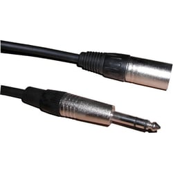 Yellow Cable - Jack Stereo 6.35 - XLR Mâle 3M