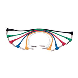 Patch Jack-Jack coudés 0,30m par 7 - Yellow Câble