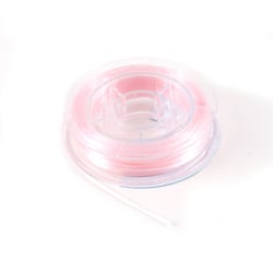 Fil élastique nylon 1 mm x 12 m Créalia - Rose clair