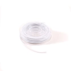 Fil élastique tissé gainé 1 mm x 4 m Créalia - Blanc