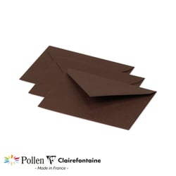 20 enveloppes Pollen 75x100 mm - Cacao