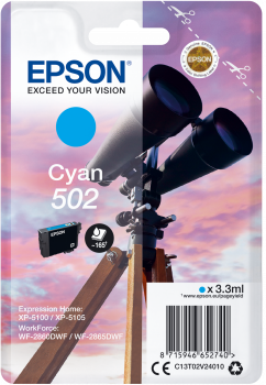 Cartouche d'encre 502 jumelle - cyan - Epson