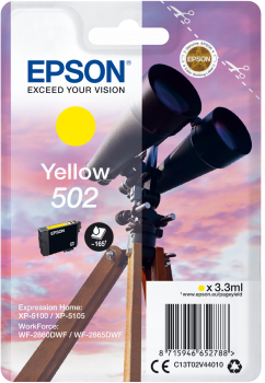 Cartouche d'encre 502 jumelle - jaune - Epson