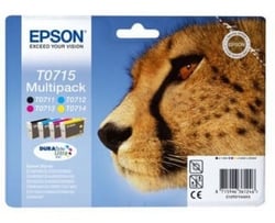Pack cartouche encre T0715 guépard - 4 couleurs - Epson