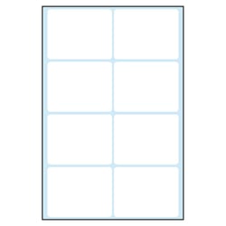 256 étiquettes blanches - 39x50mm