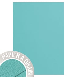 5 feuilles Grain de Pollen 210x297 mm - 120g - vert d'eau
