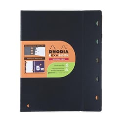 Cahier - 16 x 21 cm - Exabook - Rhodia - 160 pages lignées - Noir