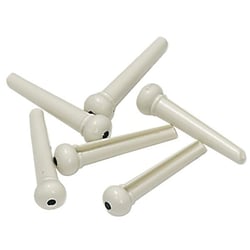 Pack de 6 chevilles plastiques blanches - Yellow Parts