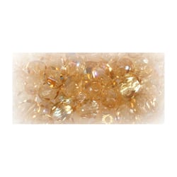 Perles facette verre - topaze clair 4 mm