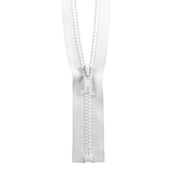 Fermeture à glissière Injectée n°5 - 65cm - Blanche