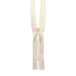 Fermeture à glissière Invisible - 40cm - Écru