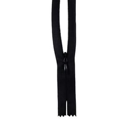 Fermeture à glissière Invisible - 40cm - Noire