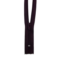Fermeture à glissière Nylon - 18cm - Prune