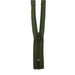 Fermeture à glissière Nylon - 18cm - Vert Kaki