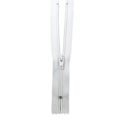 Fermeture à glissière Nylon - 35cm - Blanche
