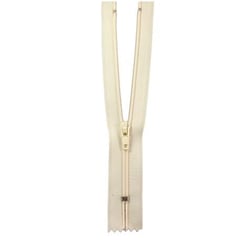 Fermeture à glissière Nylon - 60cm - Écru