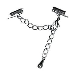 Fermoir écrasé pour rubans - 10mm