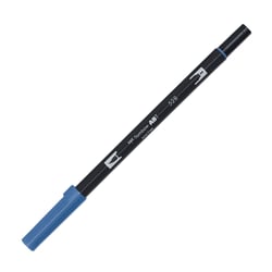 Feutre pinceau ABT à double pointe - Tombow - 528 - bleu marine