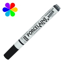 Feutre porcelaine pointe fine - Pébéo  - Anthracite - Porcelaine 150