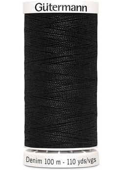 FIL DENIM 100M NOIR N°1000