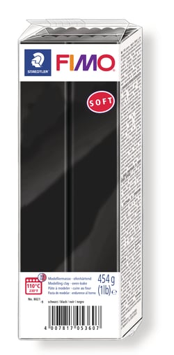 FIMO Soft - pâte à modeler - 454 g - Noir