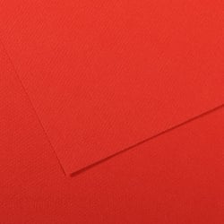 Feuille MI-TEINTES® Canson - 50 x 65 cm - 160g/m² - coquelicot