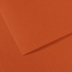 Feuille Mi-Teintes - 50x65cm - 160g - terre rouge