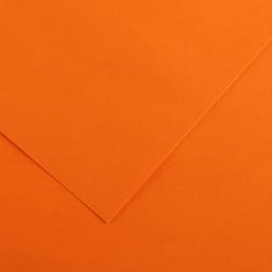 Papier Canson - Iris Vivaldi - 1 feuille - Orange - 50 x 65 cm - 120g/m²