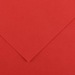 Papier Canson - Iris Vivaldi - 1 feuille - Rouge - 50 x 65 cm - 120g/m²