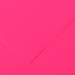 Papier Canson - Iris Vivaldi - 1 feuille - Rose fluorescent n°43 - 50 x 65 cm - 250g/m130