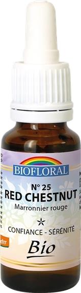 Fleurs de bach bio n 25 red chestnut - 20ml