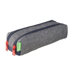 Trousse Tann's - Chiné - 2 compartiments - Rectangulaire - Rouge