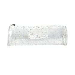 Trousse ronde transparente - 1 compartiment - Etoiles - Cultura