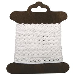 GALON COTON BLANC FIN