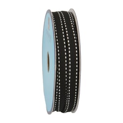 Galon Tiret 10mm - Noir/Blanc - Vendu au décimètre