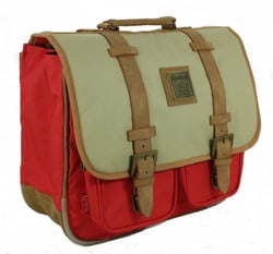 Cartable 38cm Kickers - Rouge et beige - 2 compartiments