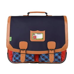 Cartable CE2-CM1-CM2 40-41 cm - Tartan - Tann's - Rouge