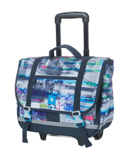 Cartable à roulettes CE2-CM1-CM2 40-41 cm - Ocean Glitch - Rip Curl - Bleu