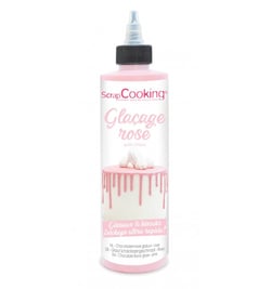 Glaçage goût chocolat ScrapCooking®- Rose - 130 g