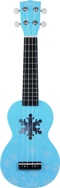 Mahalo - MD1SNBU Ukulélé Soprano flocons de neige brillant