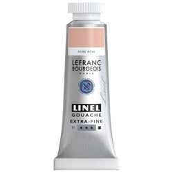 Tube de 14 ml de gouache Lefranc Bourgeois - Linel - Extra-fine - Ocre rose - Nuance 817