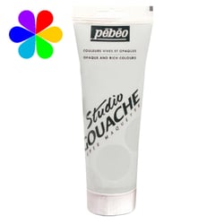 Gouache Studio 220ml blanc permanent