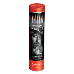 Kit Graphite Line - 15 crayons - Caran d'Ache