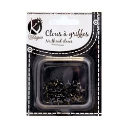 Clous à griffes - étoile noire 10mm