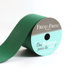Bobinette Frou-Frou - 4 m x 38 mm - Gros grain - Emeraude