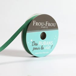 Bobinette Frou-Frou - 6 m x 6mm - Gros grain - Emeraude
