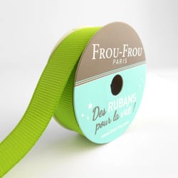 Bobinette Frou-Frou - 6 m x 16 mm - Gros grain - Jardin d'oliviers