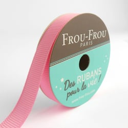 Bobinette Frou-Frou - 6 m x 9 mm - Gros grain - Petale de rose