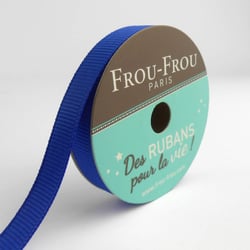 Bobinette Frou-Frou - 6 m x 9 mm - Gros grain - Saphir